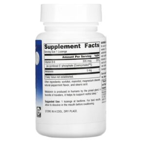 Thực phẩm bổ sung Source Naturals Melatonin Peppermint 5 mg 200 Lozenges 021078005841