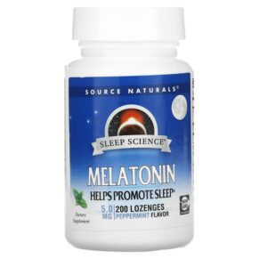 Thực phẩm chức năng Source Naturals Melatonin Peppermint 5 mg 200 Lozenges 021078005841