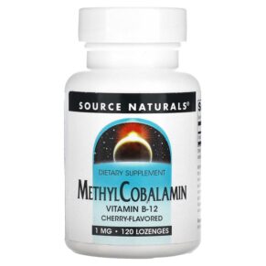 Thực phẩm chức năng Source Naturals MethylCobalamin Vitamin B12 Cherry 1 mg 120 Lozenges 021078012931