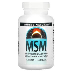 Thực phẩm chức năng Source Naturals MSM  1.000 mg 120 Tablets 021078012894