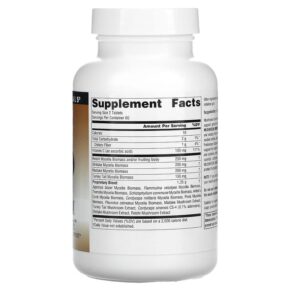 Thực phẩm bổ sung Source Naturals Mushroom Immune Defense 120 Tablets 021078016106