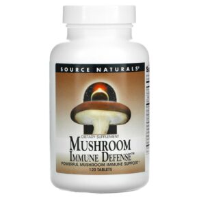 Thực phẩm chức năng Source Naturals Mushroom Immune Defense 120 Tablets 021078016106