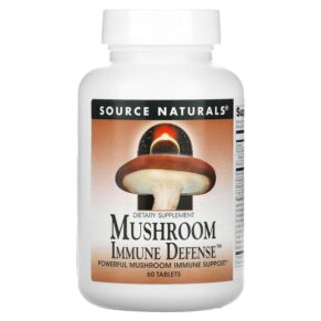 Thực phẩm chức năng Source Naturals Mushroom Immune Defense 60 Tablets 021078016090