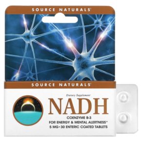 Thực phẩm chức năng Source Naturals NADH CoEnzyme B-3 5 mg 30 Enteric Coated Tablets 021078020769