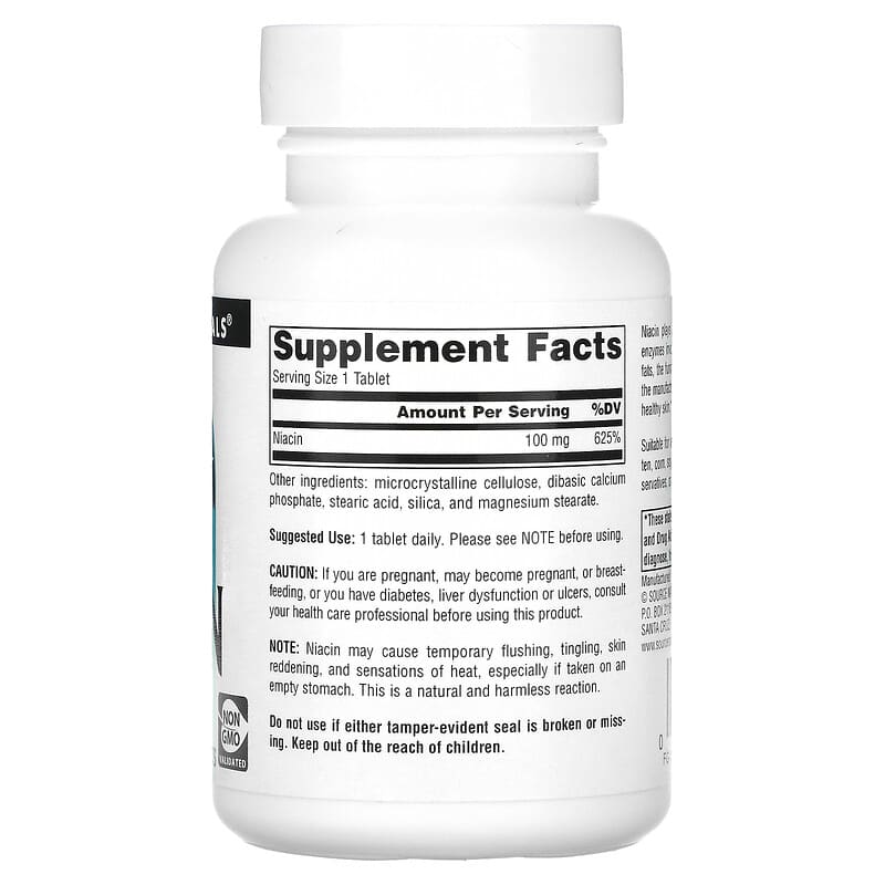 Source Naturals Niacin 100 mg 250 Tablets 2 Thực phẩm bổ sung Source Naturals Niacin 100 mg 250 Tablets 021078005025