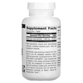 Thực phẩm bổ sung Source Naturals Niacinamide B-3 1.500 mg 100 Tablets 021078005063