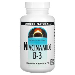 Thực phẩm chức năng Source Naturals Niacinamide B-3 1.500 mg 100 Tablets 021078005063
