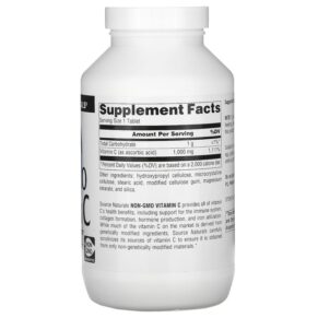 Thực phẩm bổ sung Source Naturals Non-GMO Vitamin C 1.000 mg 240 Tablets 021078026280