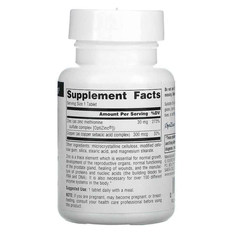 Source Naturals OptiZinc 120 Tablets 2 Thực phẩm bổ sung Source Naturals OptiZinc 120 Tablets 021078008484