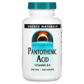 Thực phẩm chức năng Source Naturals Pantothenic Acid 250 mg 250 Tablets 021078005124