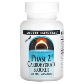 Thực phẩm chức năng Source Naturals Phase 2 Carbohydrate Blocker 500 mg 60 Tablets 021078015604