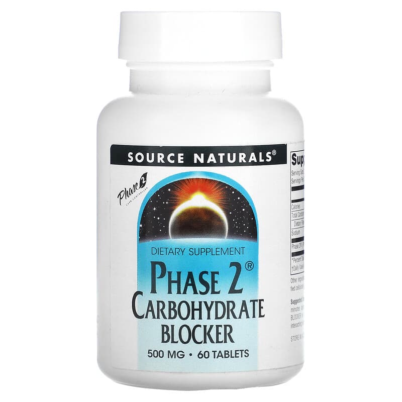 Source Naturals Phase 2 Carbohydrate Blocker 500 mg 60 Tablets 8 Thực phẩm chức năng Source Naturals Phase 2 Carbohydrate Blocker 500 mg 60 Tablets 021078015604