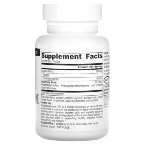 Thực phẩm bổ sung Source Naturals Phosphatidyl Serine Complex 500 mg 60 Softgels 021078005629