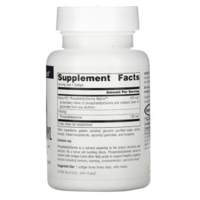Thực phẩm bổ sung Source Naturals Phosphatidyl Serine Matrix 500 mg 60 Softgels 021078019688