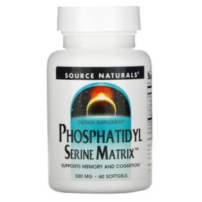 Thực phẩm chức năng Source Naturals Phosphatidyl Serine Matrix 500 mg 60 Softgels 021078019688