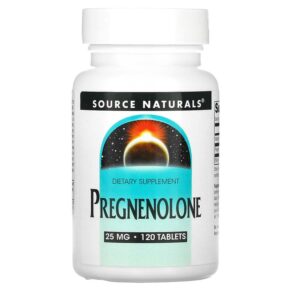 Thực phẩm chức năng Source Naturals Pregnenolone 25 mg 120 Tablets 021078006787