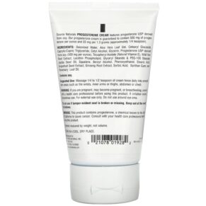 Thực phẩm bổ sung Source Naturals Progesterone Cream 4 oz (113.4 g) 021078019282