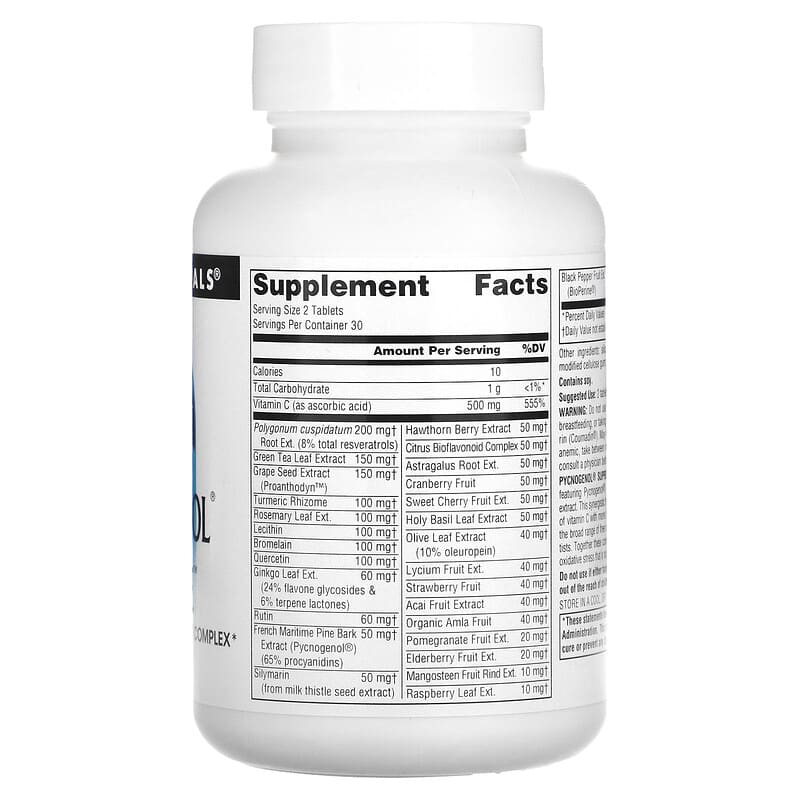 Source Naturals Pycnogenol Supreme 60 Tablets 2 Thực phẩm bổ sung Source Naturals Pycnogenol Supreme 60 Tablets 021078022206