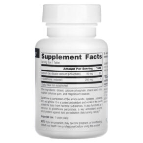 Thực phẩm bổ sung Source Naturals Reduced Glutathione 250 mg 60 Tablets 021078012832