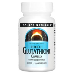 Thực phẩm chức năng Source Naturals Reduced Glutathione Complex Orange  50 mg 100 Lozenges 021078013051