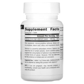 Thực phẩm bổ sung Source Naturals Selenium 100 mcg 250 Tablets 021078003250