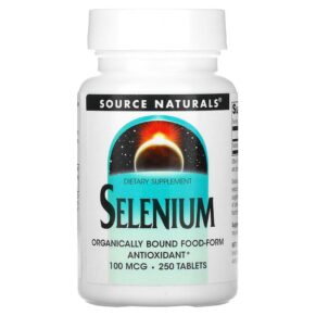 Thực phẩm chức năng Source Naturals Selenium 100 mcg 250 Tablets 021078003250