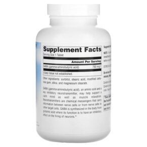 Thực phẩm bổ sung Source Naturals Serene Science GABA Calm Mind 750 mg 180 Tablets 021078002680