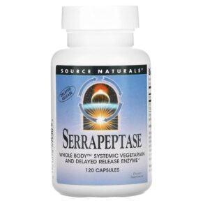 Thực phẩm chức năng Source Naturals Serrapeptase 120 Capsules 021078019503