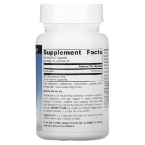 Thực phẩm bổ sung Source Naturals Serrapeptase 60 Capsules 021078019497