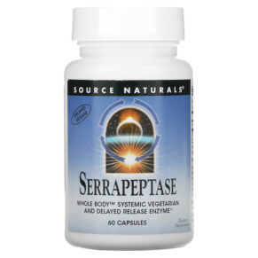 Thực phẩm chức năng Source Naturals Serrapeptase 60 Capsules 021078019497
