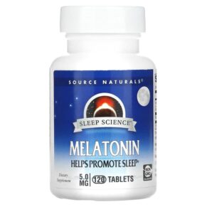 Thực phẩm chức năng Source Naturals Sleep Science Melatonin 5 mg 120 Tablets 021078005575