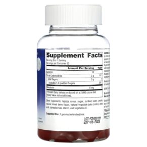 Thực phẩm bổ sung Source Naturals Sleep Science Melatonin Gummies Mixed Berry 5 mg 60 Gummies 021078028499