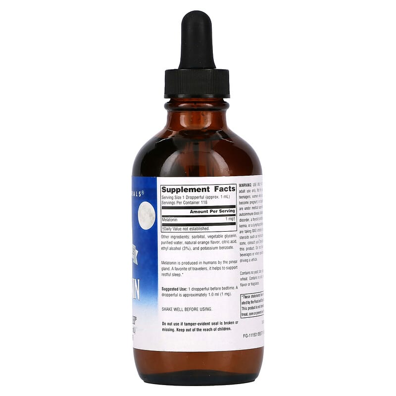 Source Naturals Sleep Science Melatonin Liquid Orange 1 mg 4 fl oz (118.28 ml) 2 Thực phẩm bổ sung Source Naturals Sleep Science Melatonin Liquid Orange 1 mg 4 fl oz (118.28 ml) 021078000877