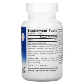 Thực phẩm bổ sung Source Naturals Sleep Science Melatonin Peppermint 1 mg 300 Lozenges 021078007111