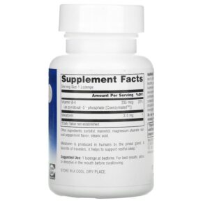 Thực phẩm bổ sung Source Naturals Sleep Science Melatonin Peppermint 2.5 mg 60 Lozenges 021078000846