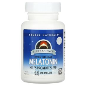 Thực phẩm chức năng Source Naturals Sleep Science Melatonin Timed Release 3 mg 240 Tablets 021078000679