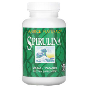 Thực phẩm chức năng Source Naturals Spirulina 500 mg 200 Tablets 021078006381
