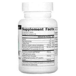 Thực phẩm bổ sung Source Naturals Sugar Ban 75 Tablets 021078007890