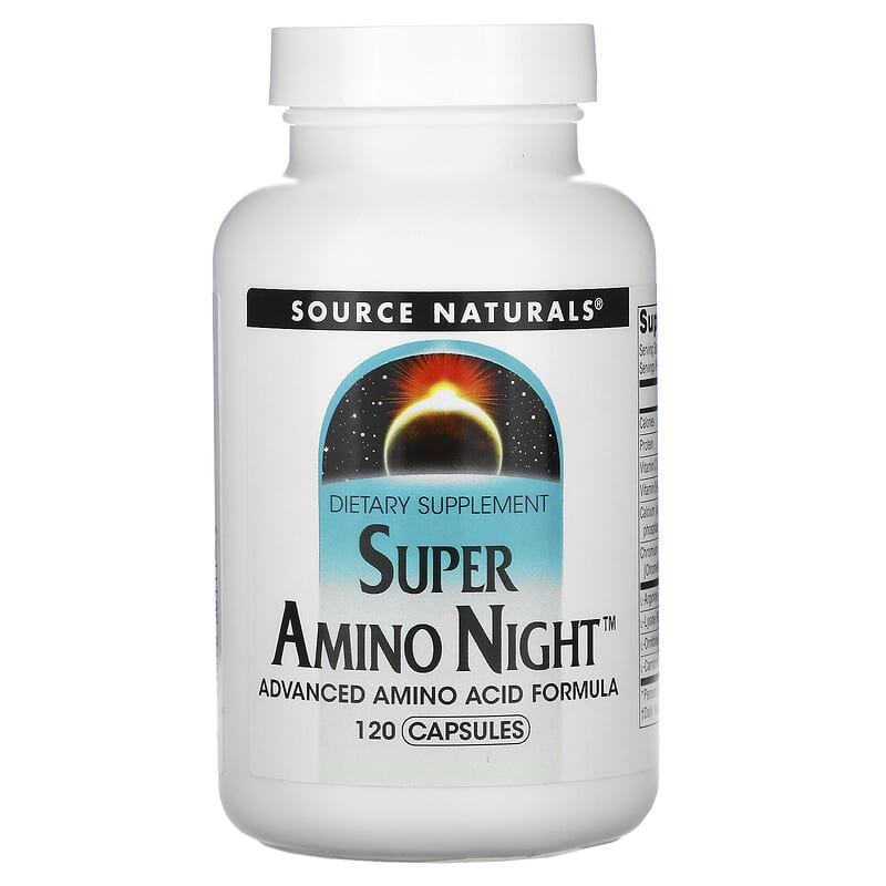 Source Naturals Super Amino Night 120 Capsules 8 Thực phẩm chức năng Source Naturals Super Amino Night 120 Capsules 021078001119