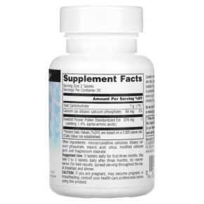 Thực phẩm bổ sung Source Naturals Swedish Flower Pollen 90 Tablets 021078012979