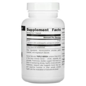 Source Naturals Triple Boron 3 mg 200 Capsules 3 Thực phẩm bổ sung Source Naturals Triple Boron 3 mg 200 Capsules 021078019145
