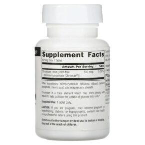Thực phẩm bổ sung Source Naturals Ultra Chromium Picolinate 500 500 mcg 120 Tablets 021078005162