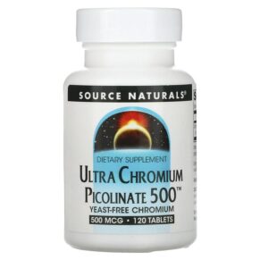 Thực phẩm chức năng Source Naturals Ultra Chromium Picolinate 500 500 mcg 120 Tablets 021078005162