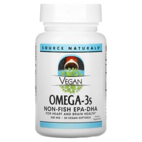 Thực phẩm chức năng Source Naturals Vegan Omega-3s Non-Fish EPA-DHA 300 mg 30 Vegan Softgels 021078024583