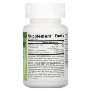Thực phẩm bổ sung Source Naturals Vegan True Iron Support 180 Tablets 021078025924