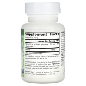 Thực phẩm bổ sung Source Naturals Vegan True Melatonin Orange 2.5 mg 60 Lozenges 021078025801