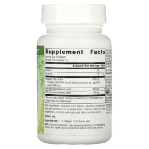 Thực phẩm bổ sung Source Naturals Vegan True Non-Fish Omega-3s 300 mg 30 Vegan Softgels 021078025917