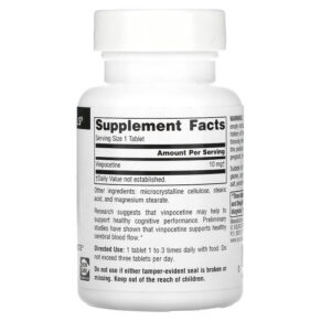 Source Naturals Vinpocetine 10 mg 120 Tablets 3 Thực phẩm bổ sung Source Naturals Vinpocetine 10 mg 120 Tablets 021078013990