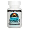Thực phẩm chức năng Source Naturals Vitamin D-3 10.000 IU (250 mcg) 120 Softgels 021078027928