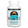Thực phẩm chức năng Source Naturals Vitamin D-3 2.000 IU 200 Capsules 021078021452